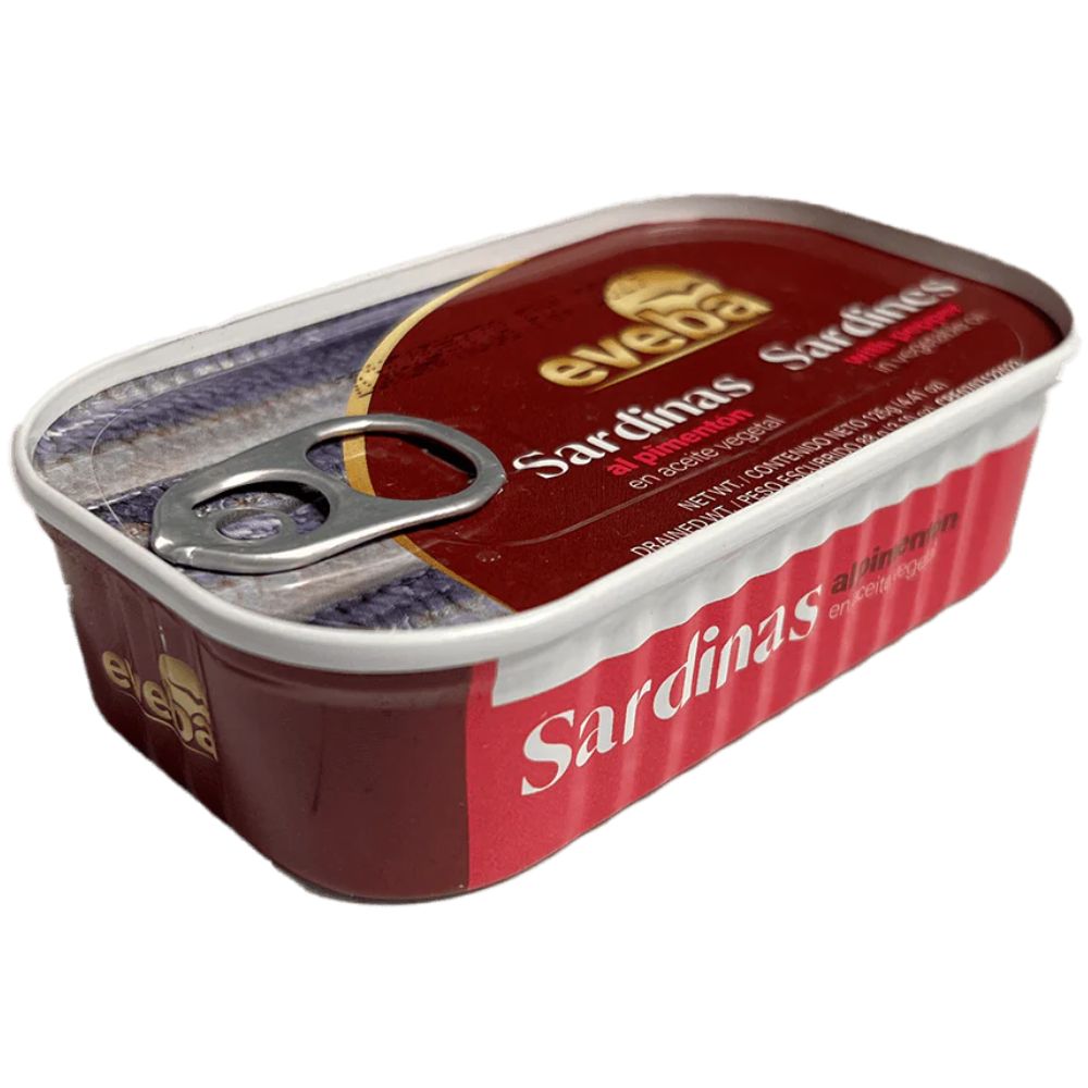 Sardinas Eveba Al Pimenton en Aceite Vegetal 125g
