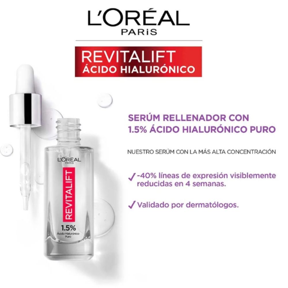 Serum Rellenador L'Oreal Revitalift Acido Hialuronico 30 ml
