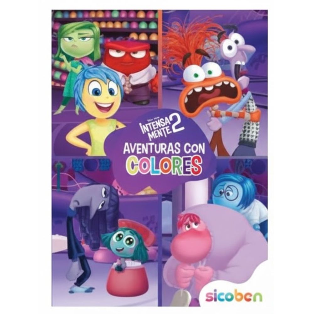 Aventuras Con Colores Libro De Actividades Infantiles De Intensamente 2