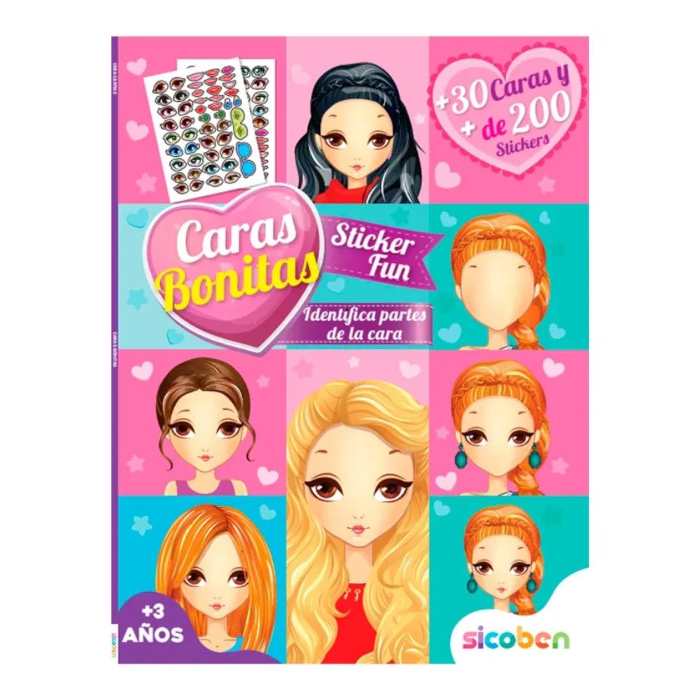 Crea Caritas Libro De Actividades Infantiles Cara Bonitas