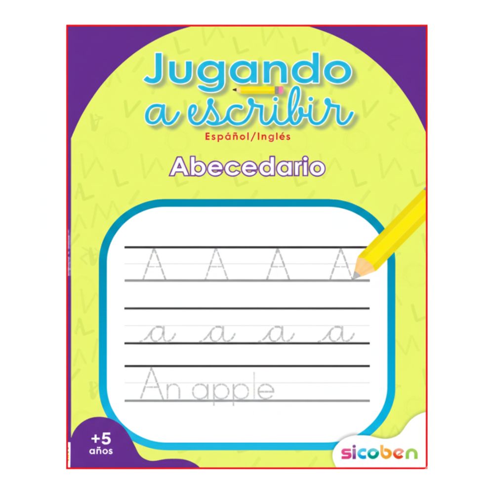 Sicoben Jugando A Escribir Abecedario Libro De Actividades Infantiles 5+