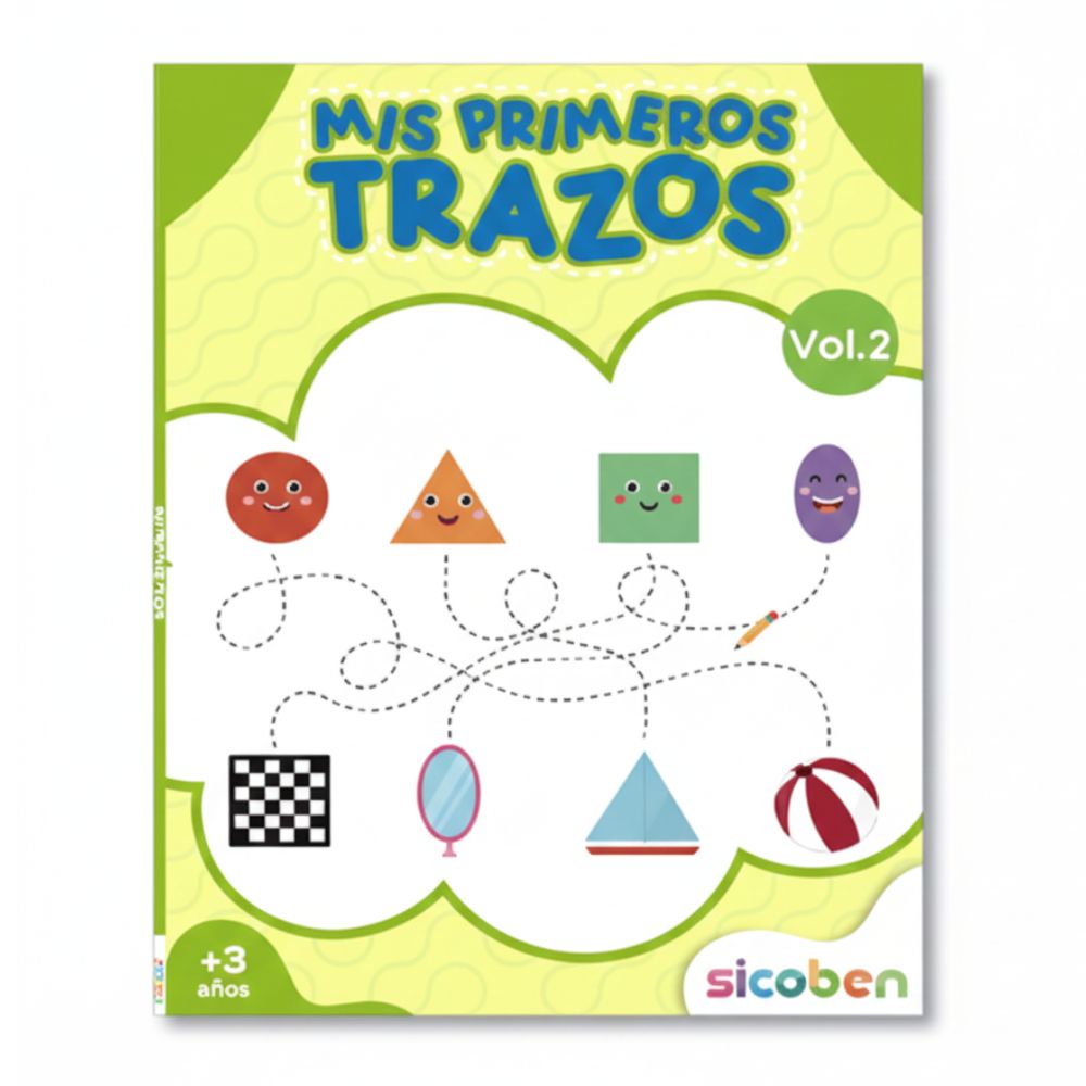 Libro De Actividades Para Niños Mis Primeros Trazos Vol 2