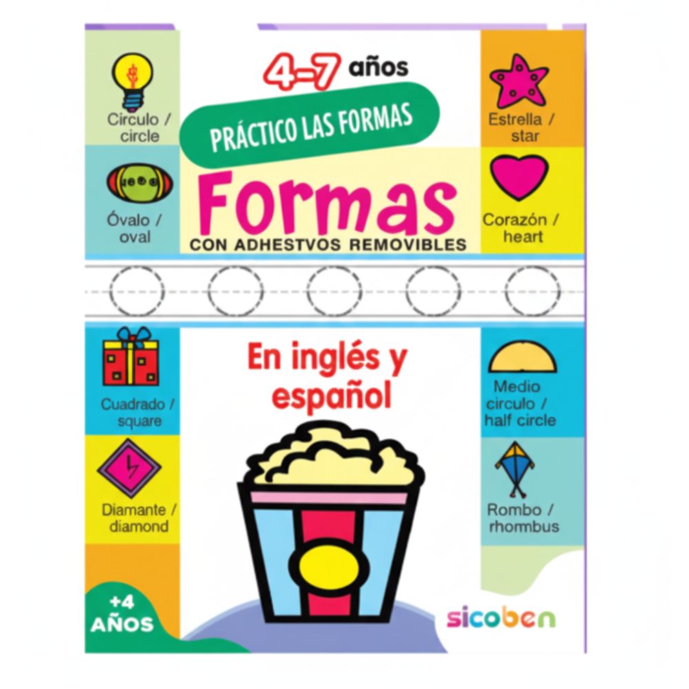 Practico Libro De Actividades Infantiles "Formas" 4+