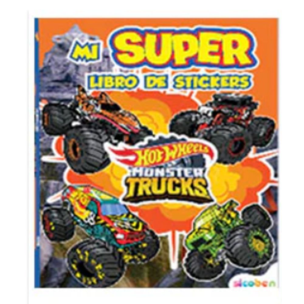 Sicoben Super Libro De Actividades Infantiles Hot Wheels Naranja
