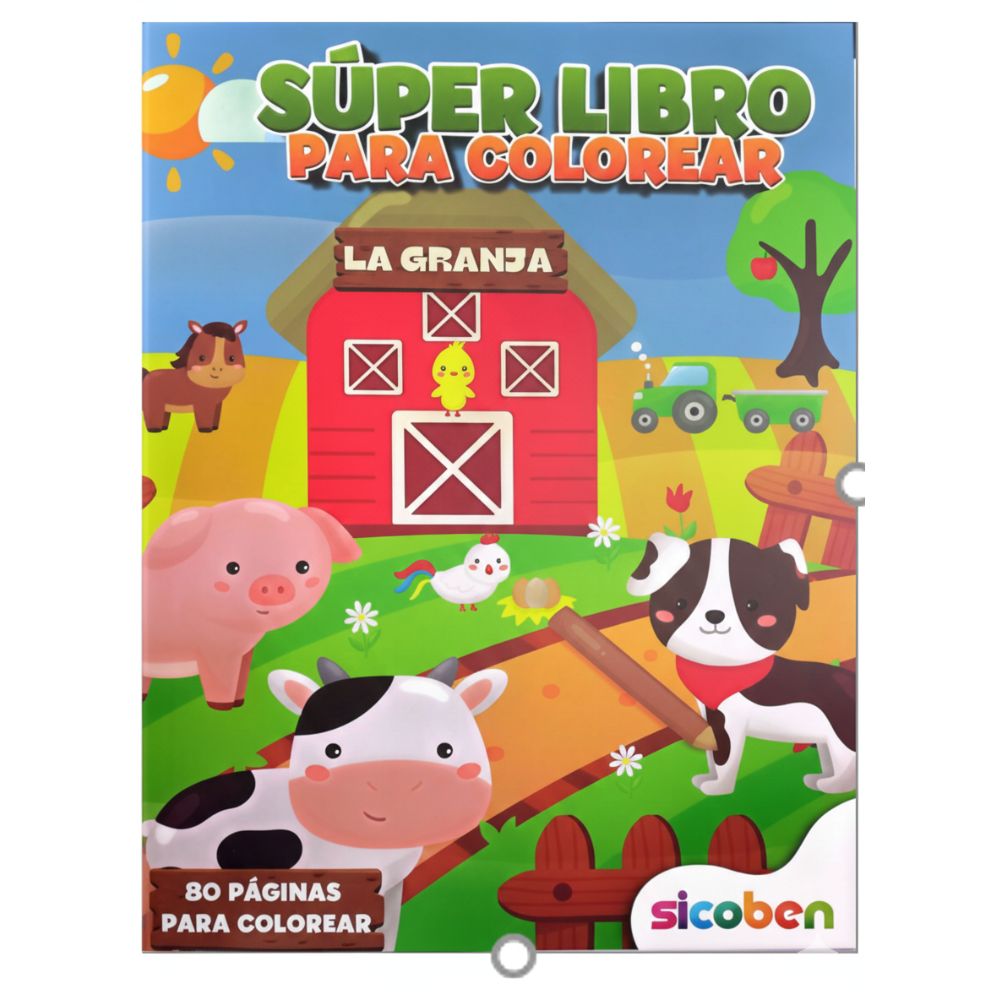 Sicoben Super Libro De Colorear La Granja