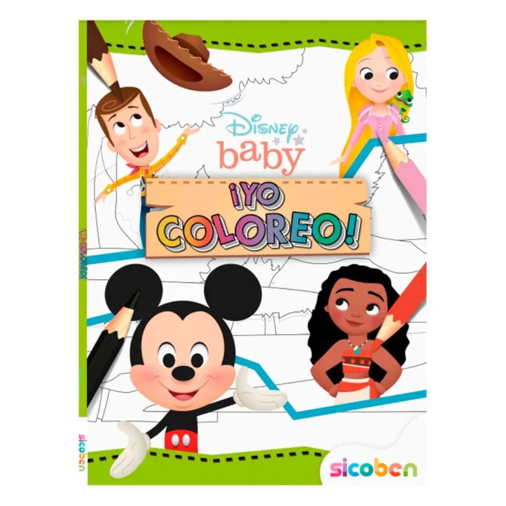 Sicoben Yo Coloreo Libro Infantil Para Colorear Disney Baby