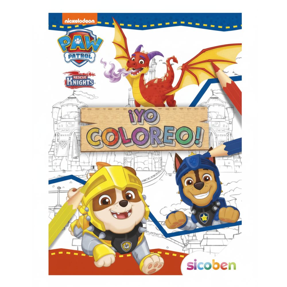 Libro para Colorear Yo Coloreo Para Niños De Paw Patrol