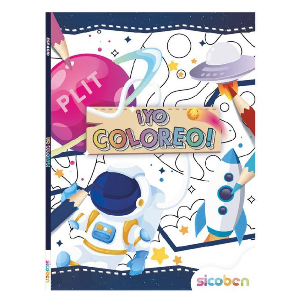 Sicoben Yo Coloreo Libro Infantil Para Colorear Espacio