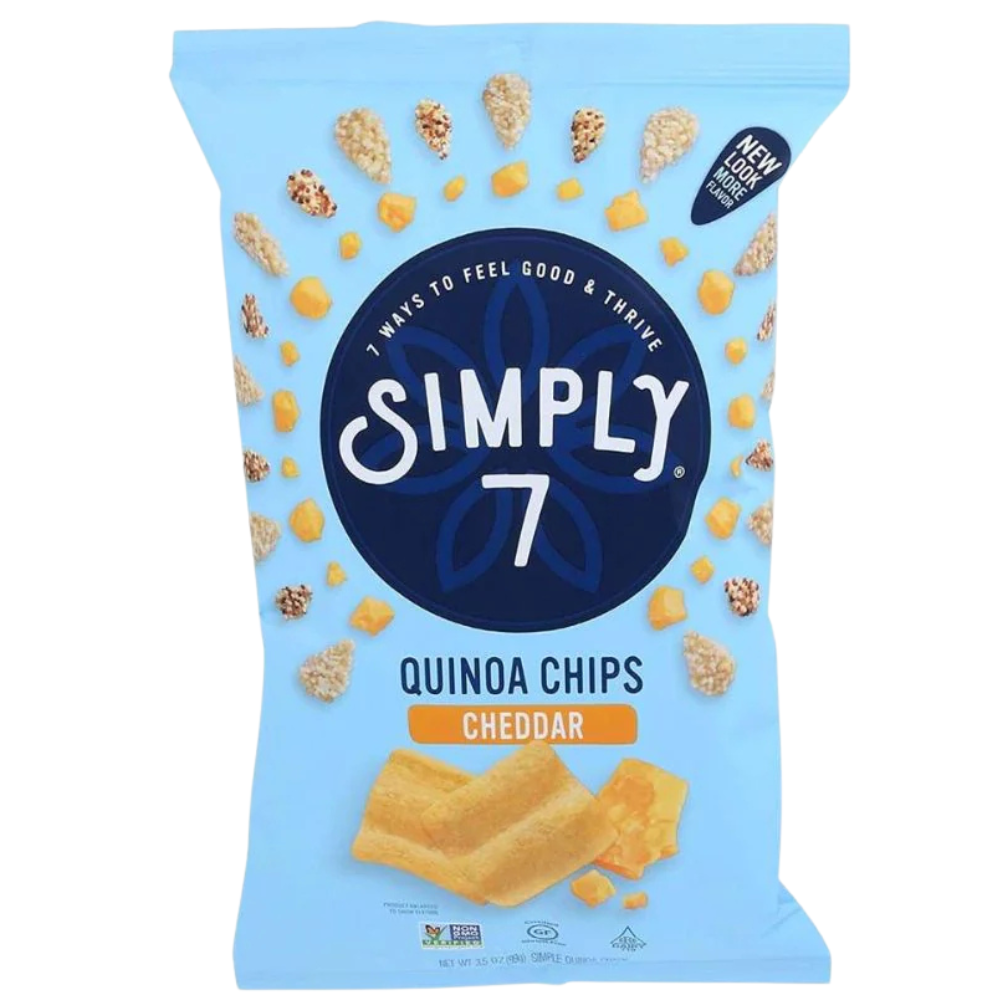 Simply7 Quinoa Chips Cheddar 99gr