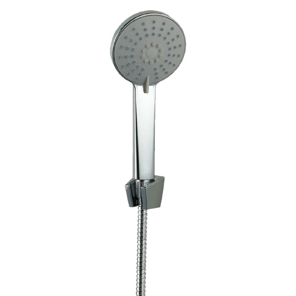 Solvex Smart Ducha Teléfono Cromada Con Soporte Ajustable De 4" 5 Funciones Manguera De 1,5m