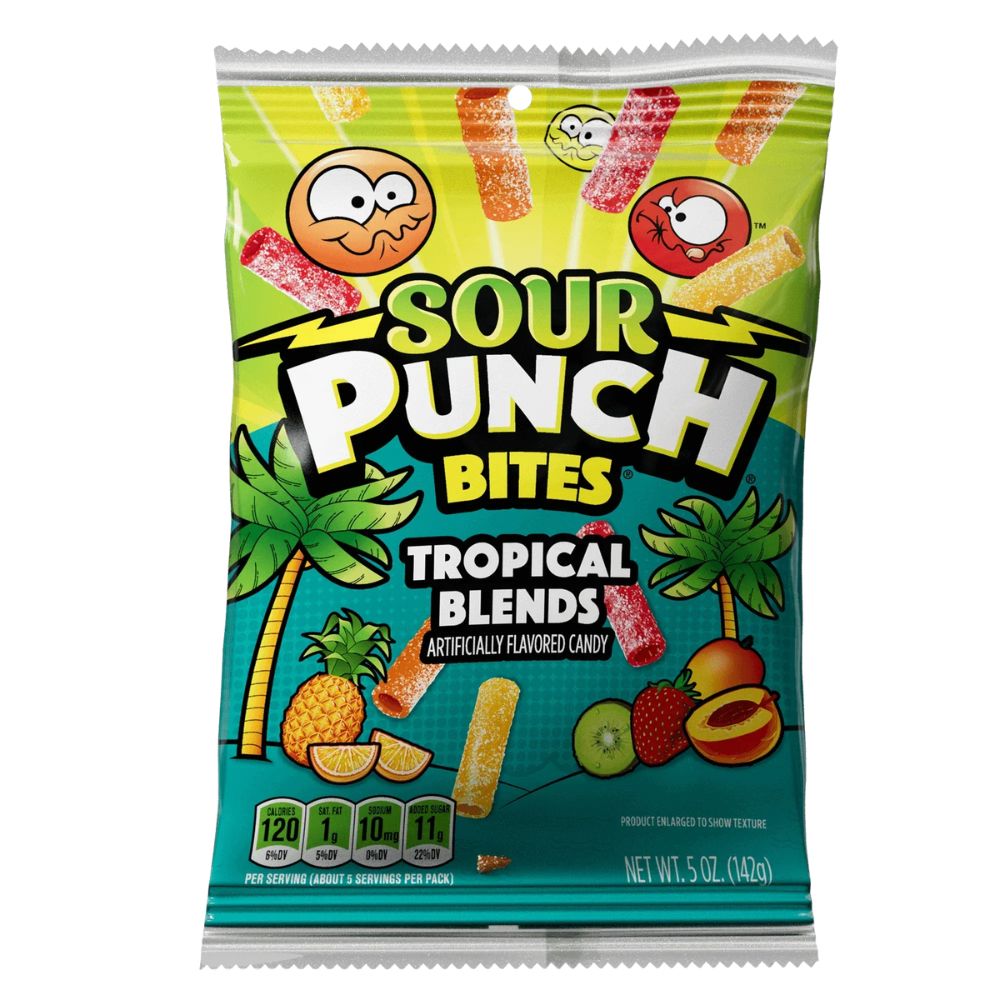 Sour Punch Bites Tropical Blends 105 grs