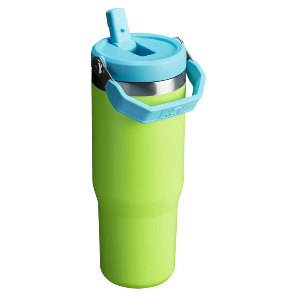 Stanley Termo The Iceflow Flip Straw Tumbler 30oz Plum Bright Lime