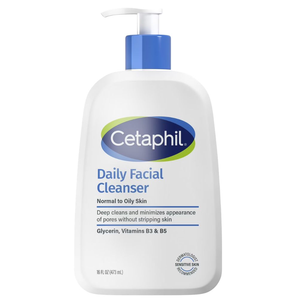 Cetaphil Daily Facial Cleanser Fragance Free Normal To Oily Skin 473ml