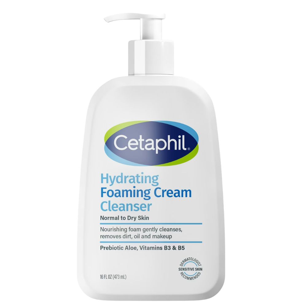Cetaphil Hydrating Foaming Cream Cleanser Normal To Dry Skin 473ml