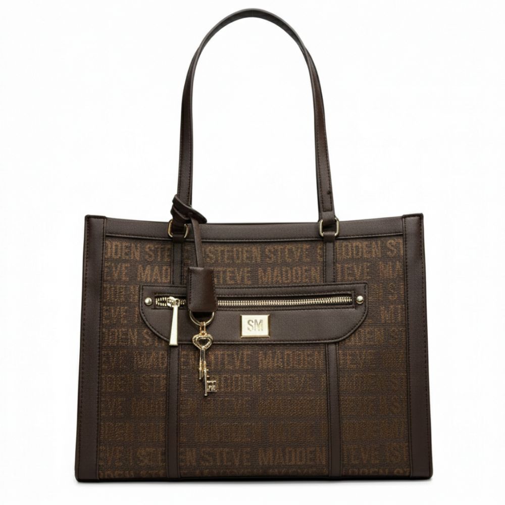 Steve Madden Cartera Book Tote Sepia Multi