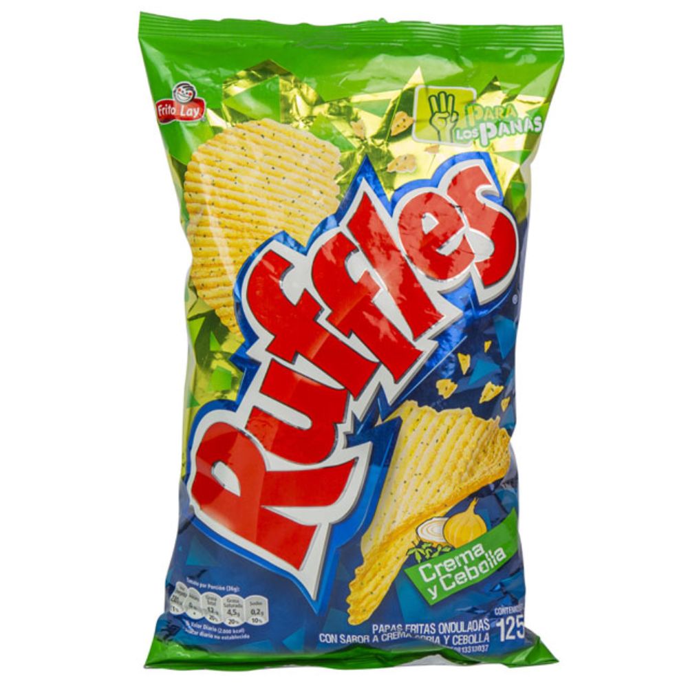 Ruffles Onduladas Crema y Cebolla 125g