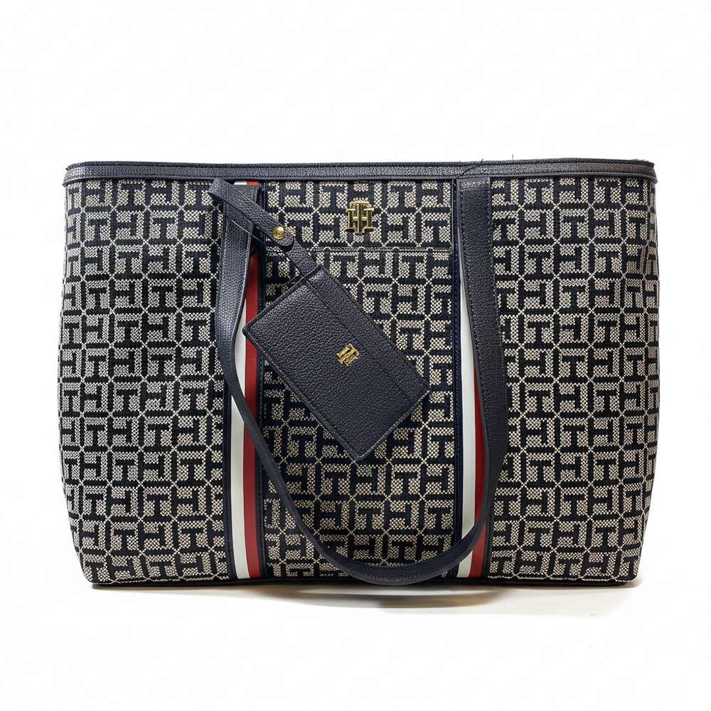 Tommy Hilfiger Cartera Tote Monogram Black