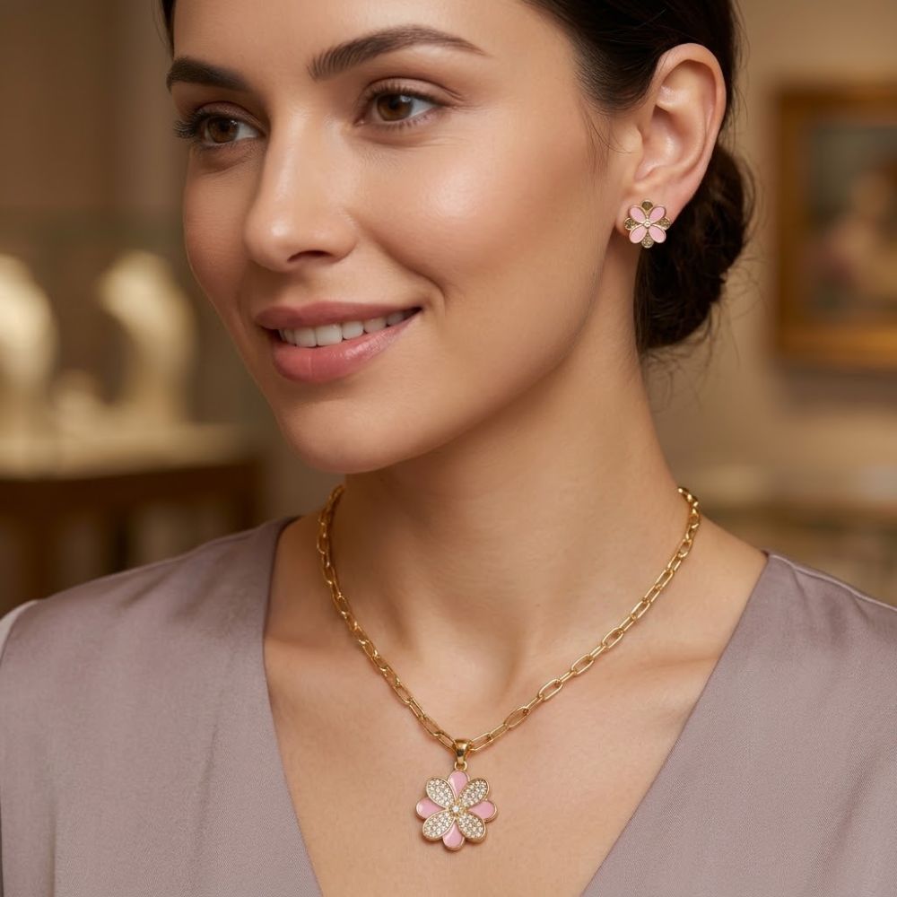 Tahari Set de Accesorios Pink Petals of Charm