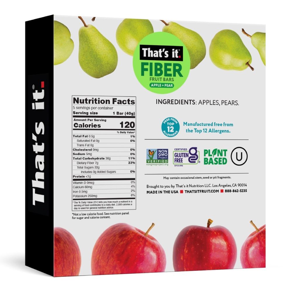 That´s it Mini Fruit Mini Bars Apples + Pear 5 Und 200gr