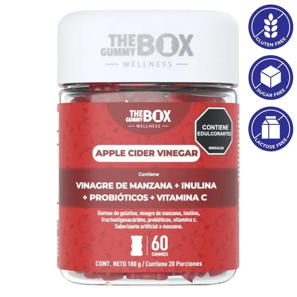 The Gummy Box Gomas De Gelatina Apple Cider Vinegar 60Und