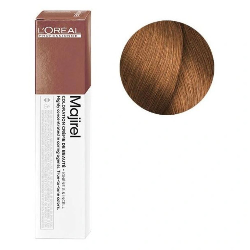 Tinte Para El Cabello L'Oreal Majirel 8.34 Rubio Claro Dorado Cobrizo 50ml