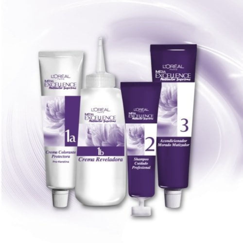 Tinte Para El Cabello L'oreal Excellence Matizador Supreme 7.17 Rubio Cenizo Mate