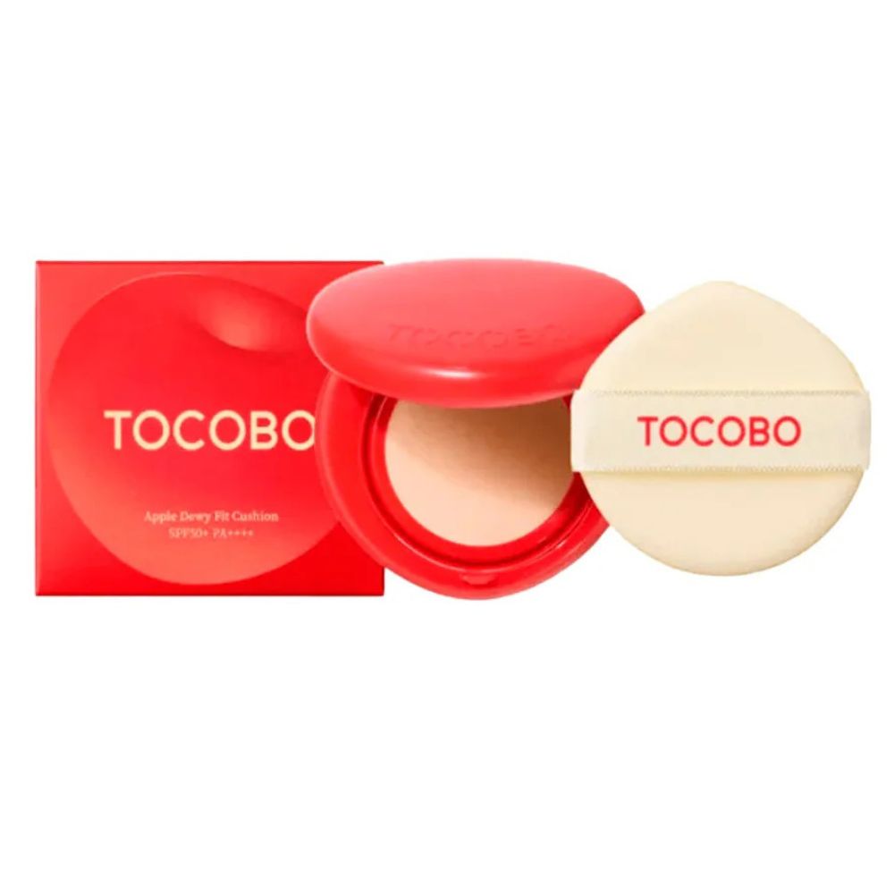 Tocobo Polvo Compacto Apple Dewy Fit Cushion SPF50+ 19 Cream 15gr