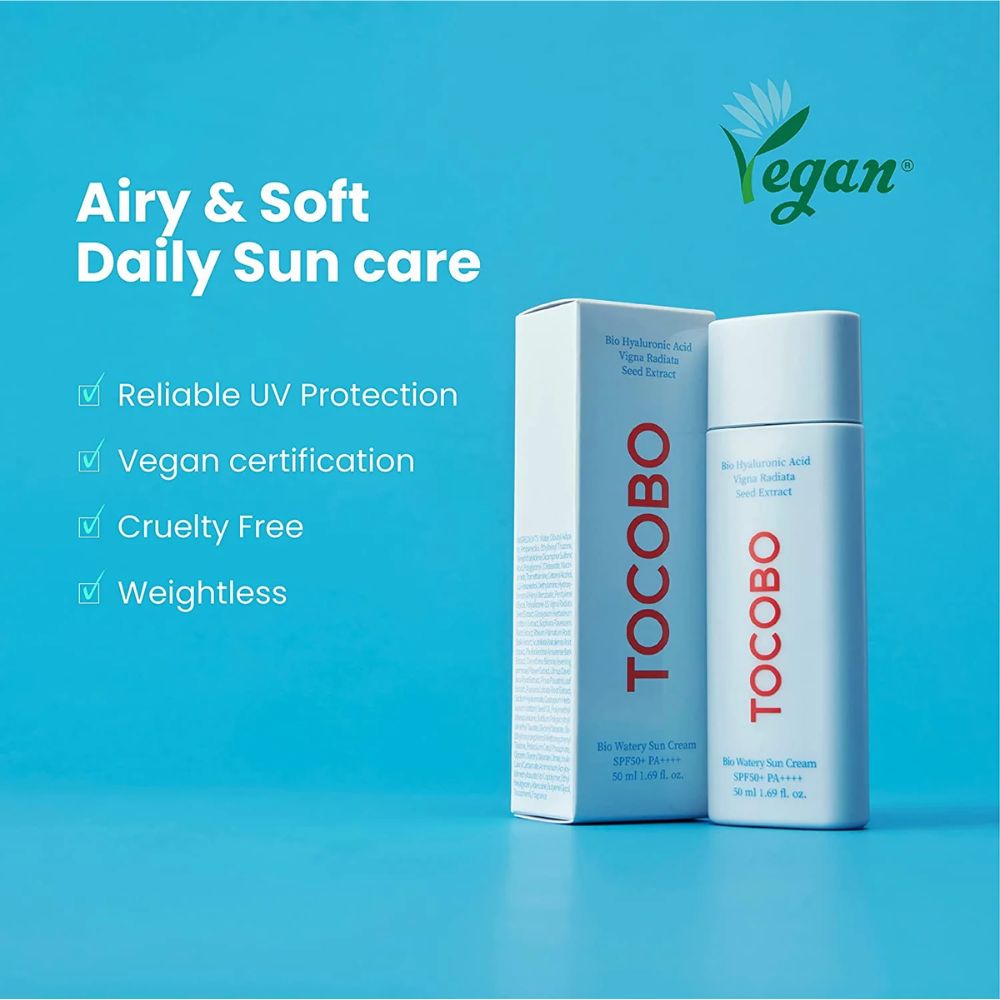 Tocobo Bio Watery Sun Cream Hyaluronic Acid Vigna Radiata Seed Extract SPF50 PA+ 50ml