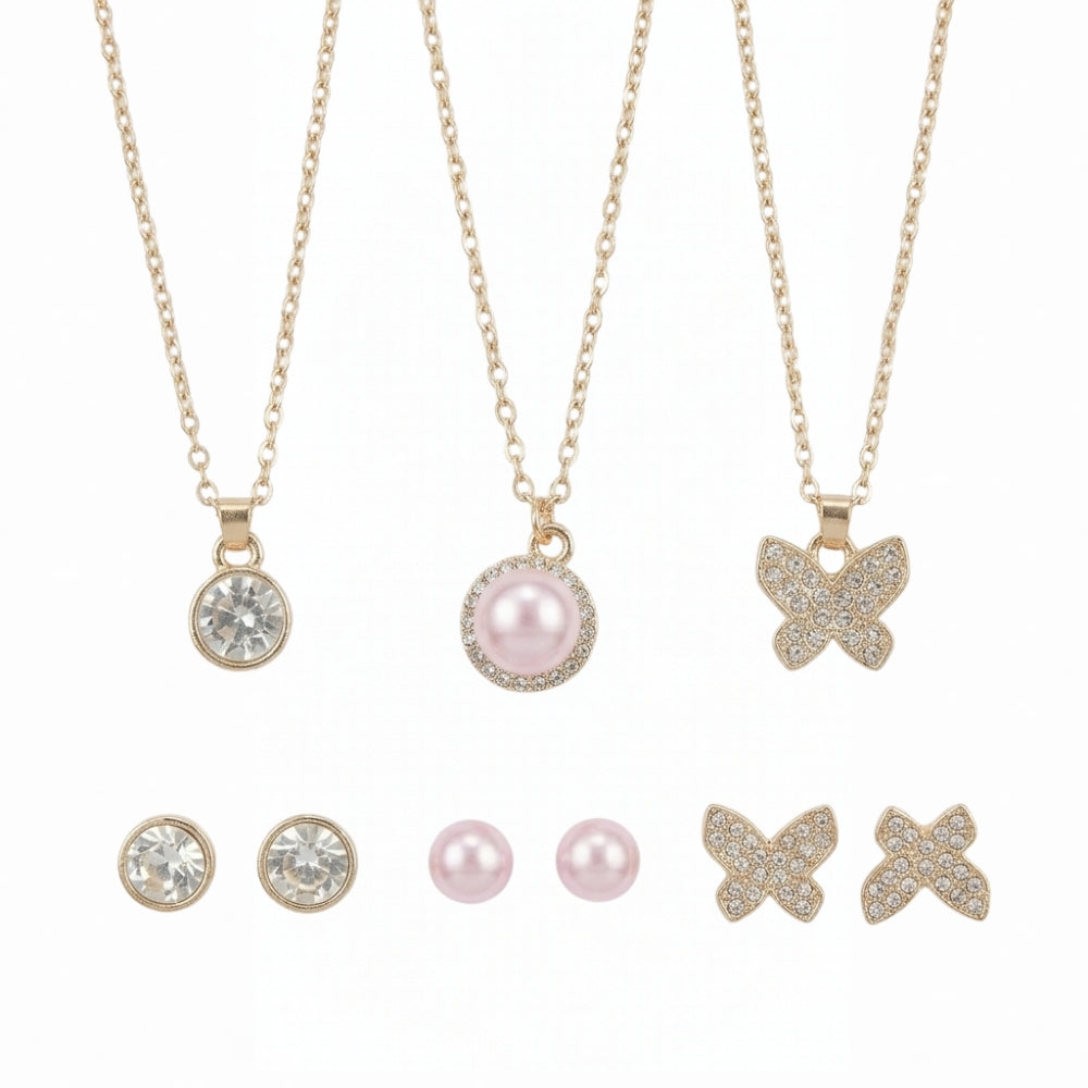 Adrienne Vittadini Set De Trio De Collares Y Zarcillos