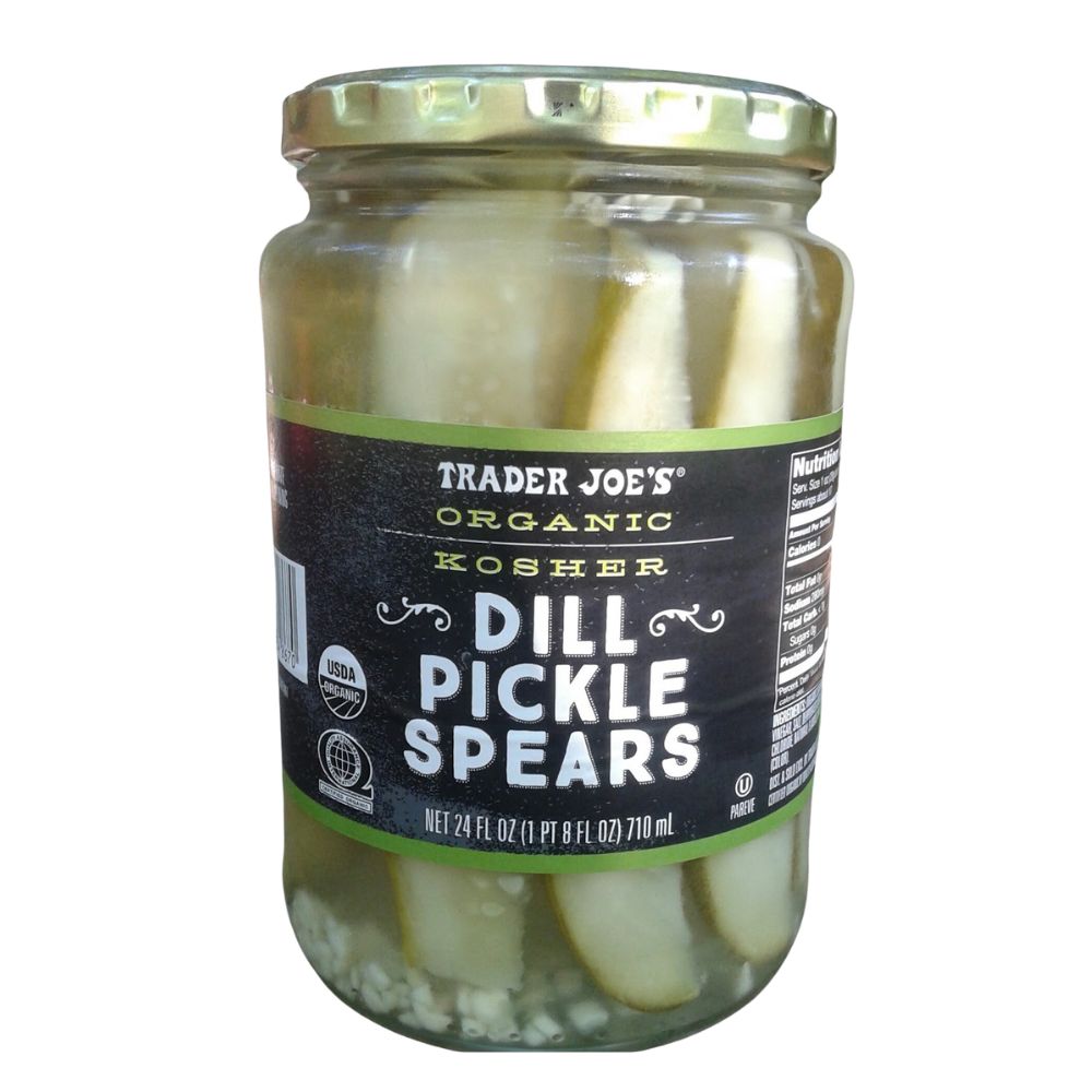 Trader Joe's Organic Pepinillos Kosher Dill Pickle Spears 710ml