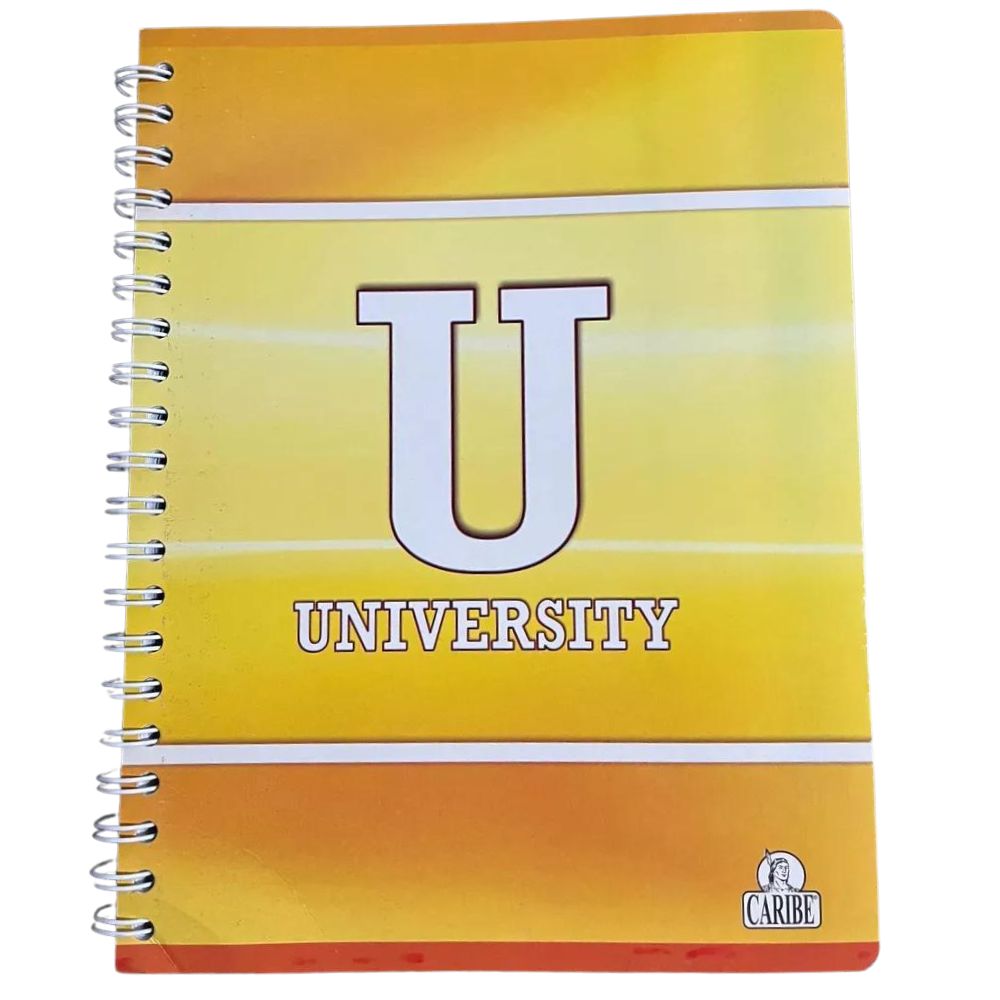 Libreta University Caribe 2 Materias Una Linea 100 Hojas Colores Surtidos 6 Opciones