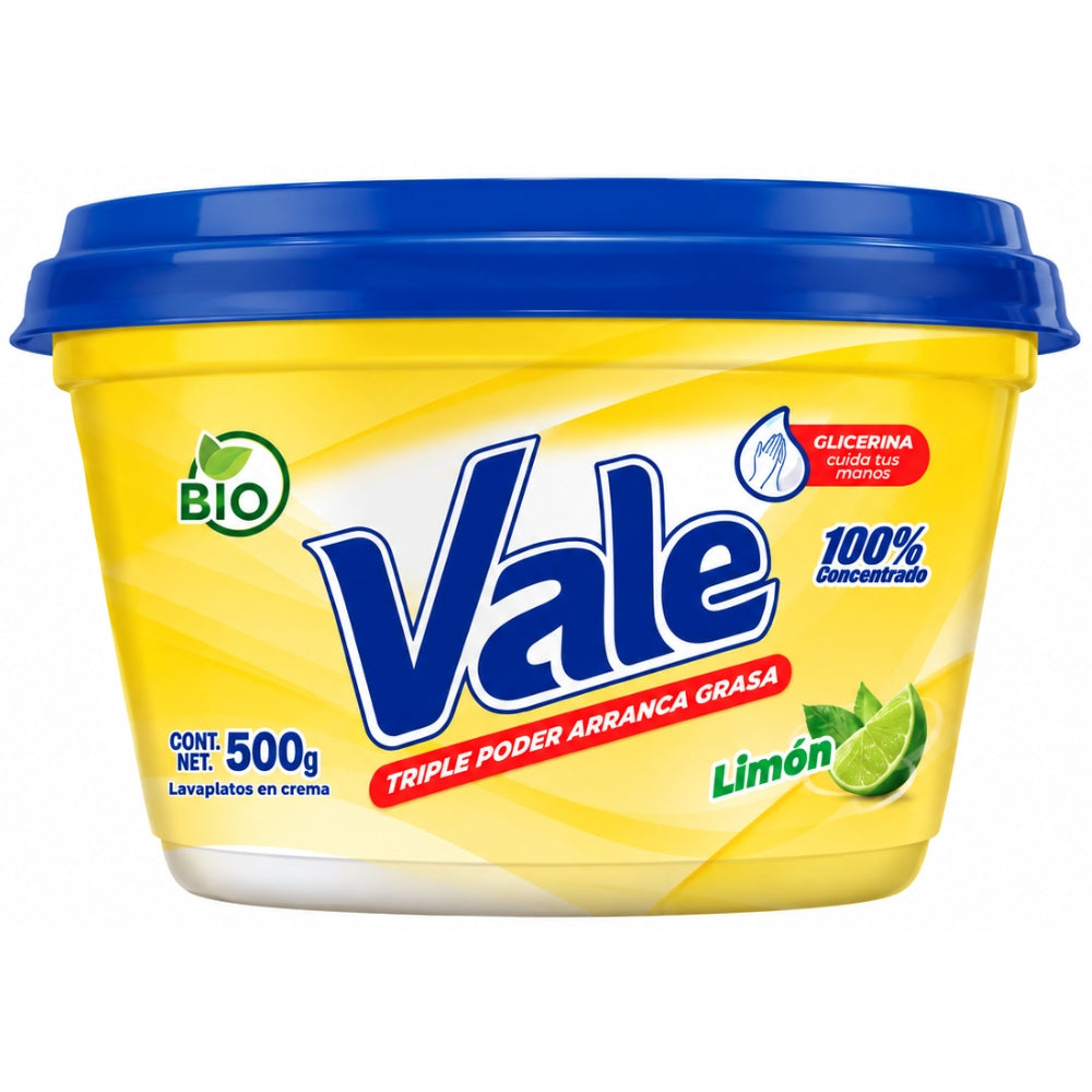 Vale Lavaplatos en Crema Limon 500gr