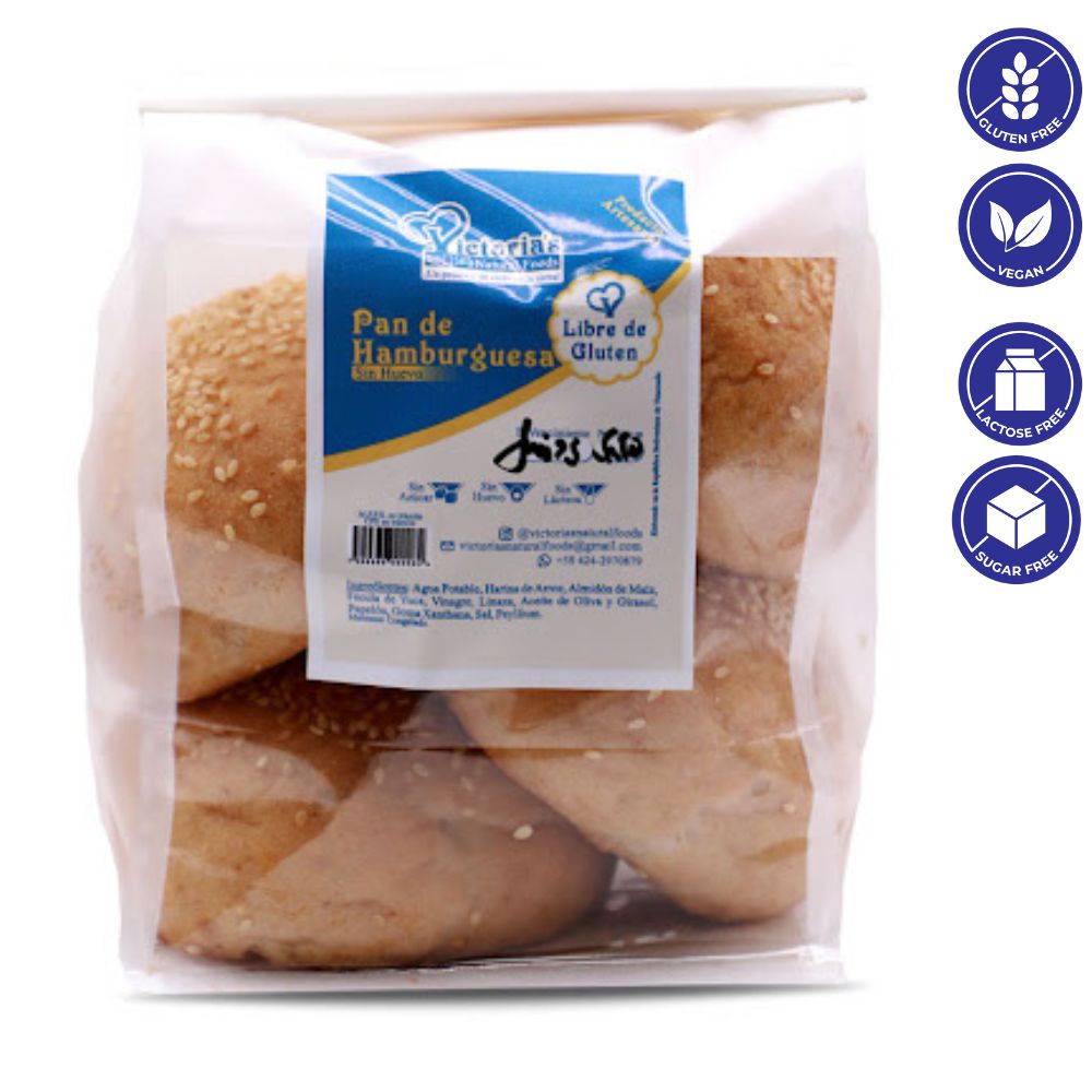 Victoria's Natural Food Pan De hamburguesa Sin Huevo 500 gr