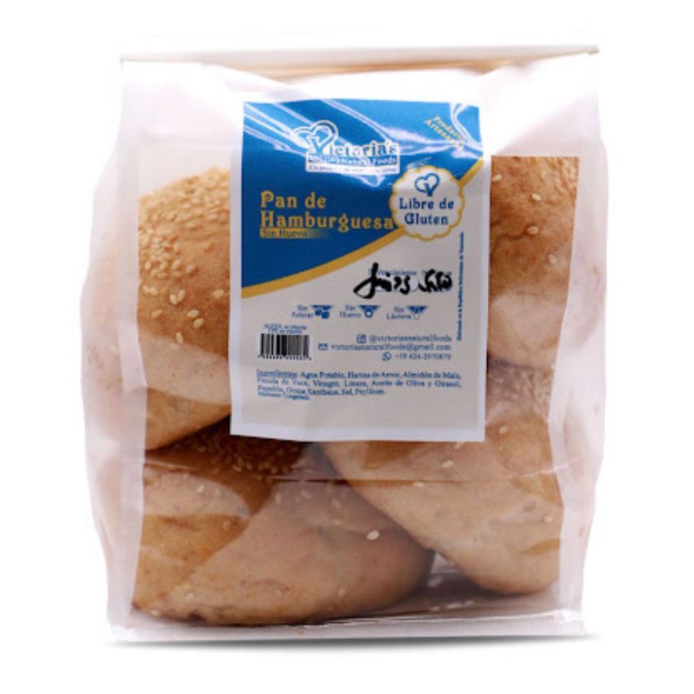 Victoria's Natural Food Pan De hamburguesa Sin Huevo 500 gr