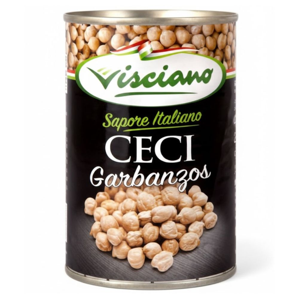 Visciano Sapore Italiano Ceci Garbanzos Lata Abre Fácil 400gr