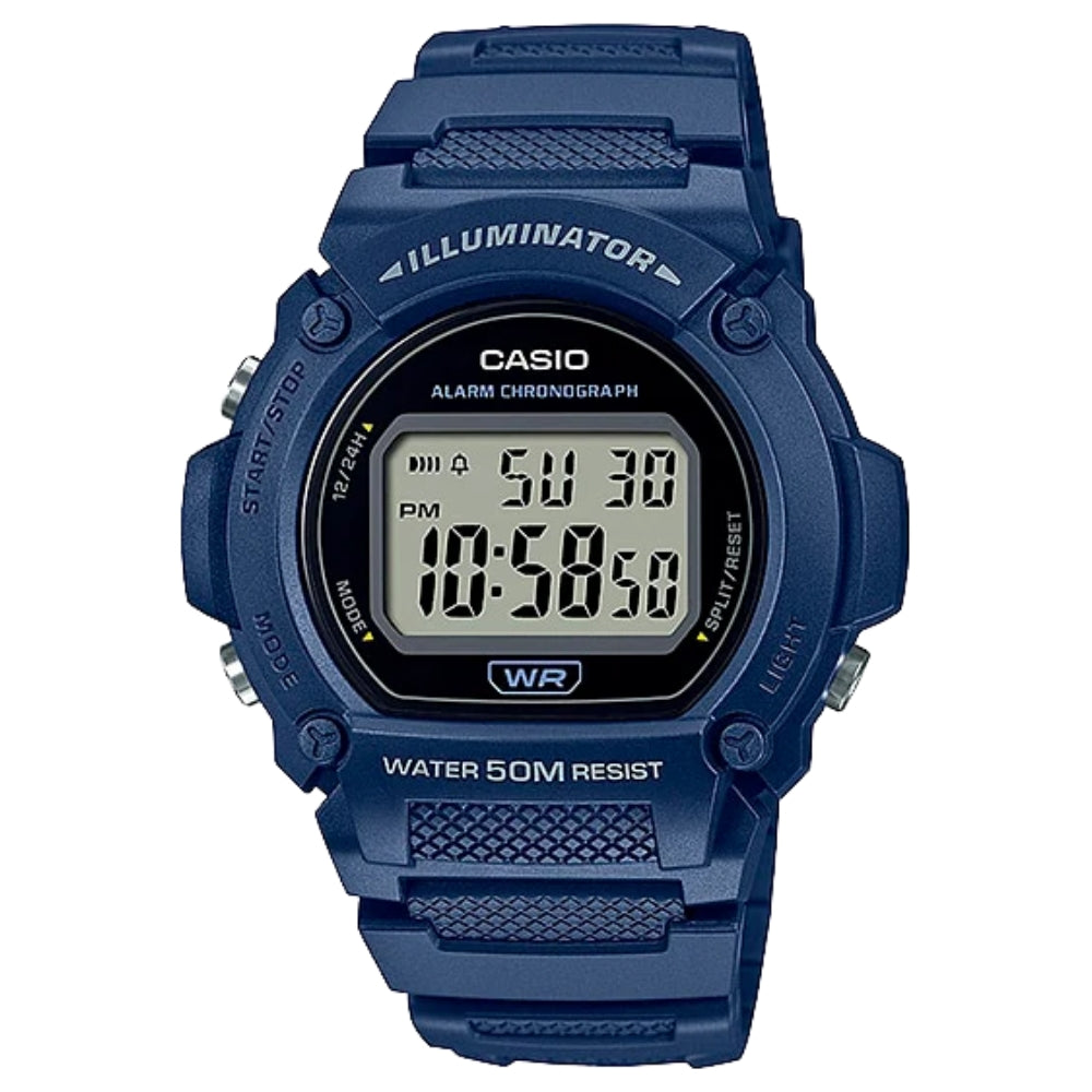 Casio Reloj Casual Correa De Resina Para Dama Navy