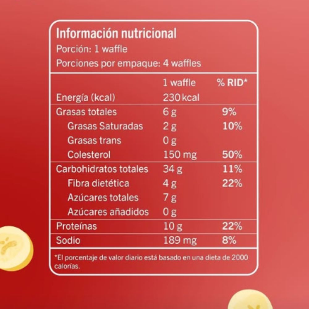 Waffit Waffles Cambur 4 Und 550g