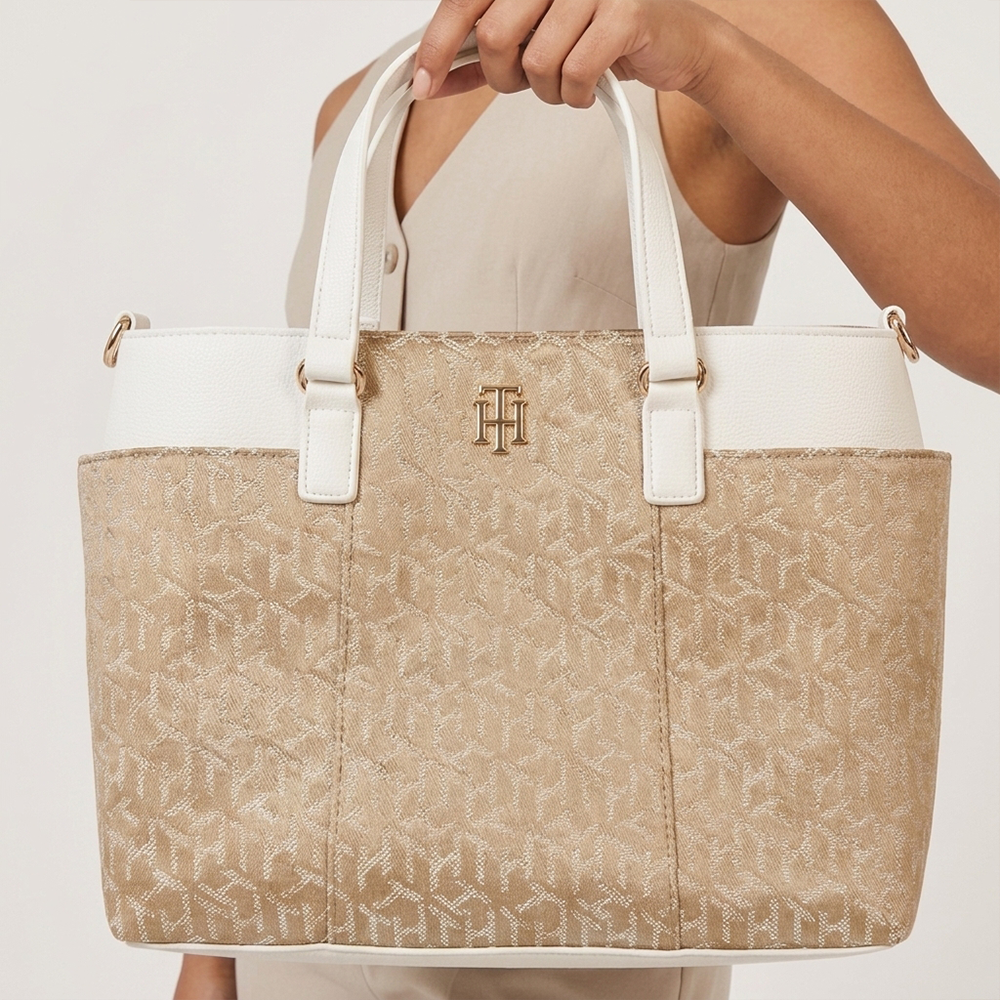 Tommy Hilfiger Cartera Tote Gold