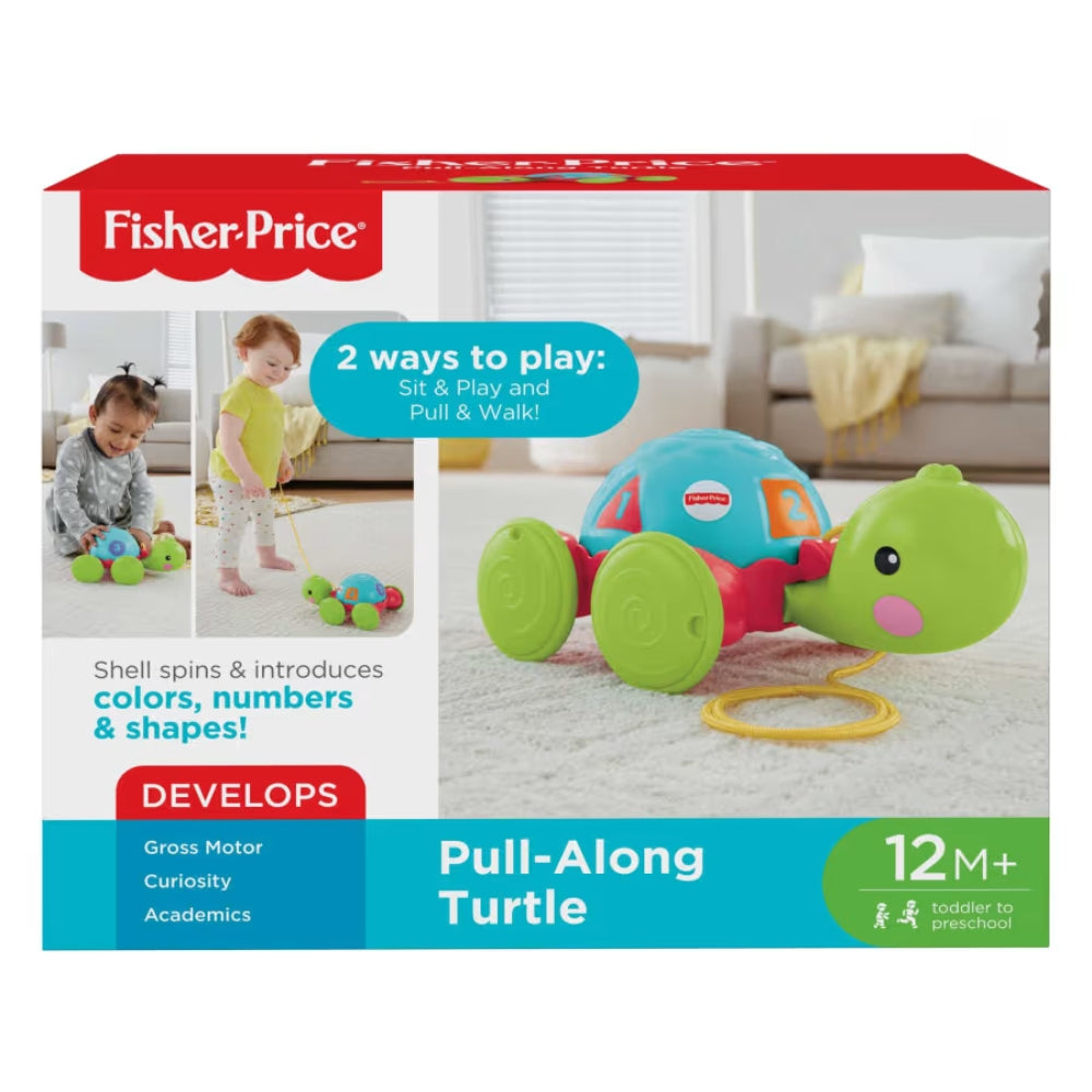 Fisher Price Juguete para Bebés Pull-Allong Turtle