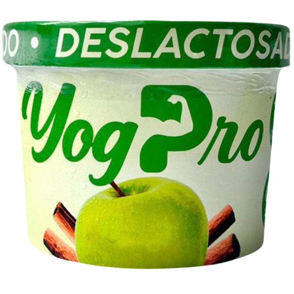 Yogurt Griego Yog Pro Descremado- Deslactosado Manzana y Canela 150gr