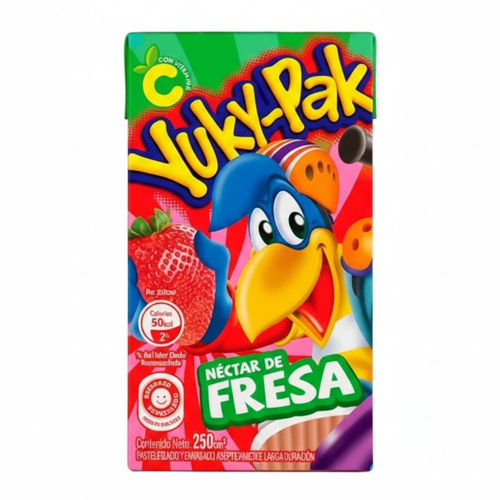 Yuky-Pak Nectar De Fresa 250ml 3Und