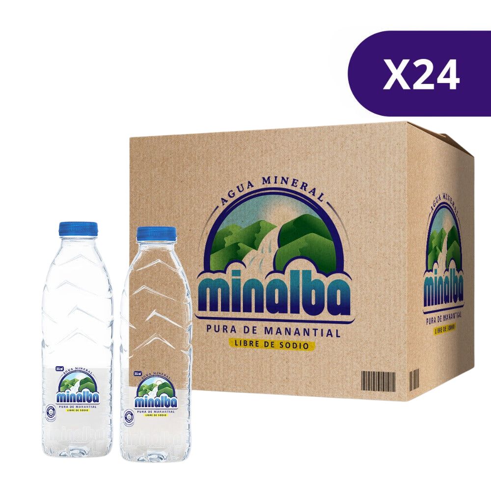 Agua Minalba 355ml Caja de 24 Unidades