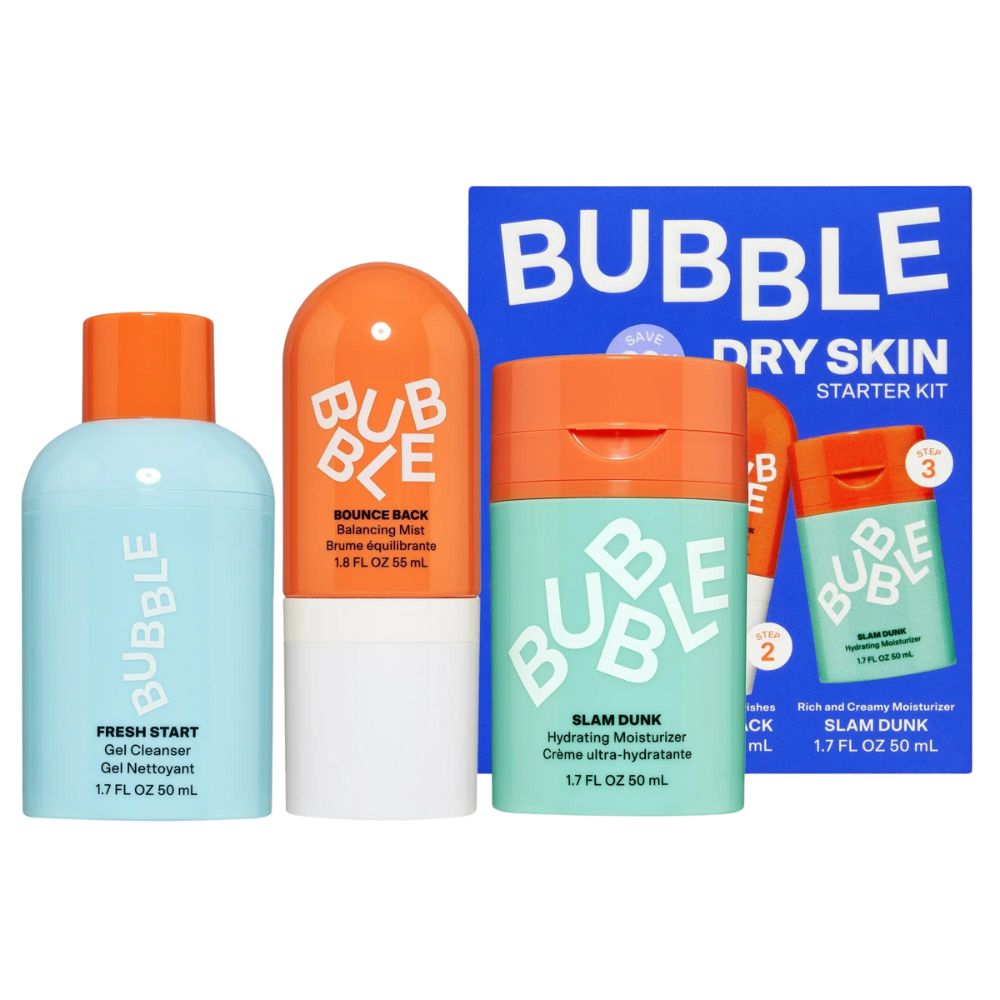 Bubble Dry Skin Starter Kit 3 Step Routine 3und