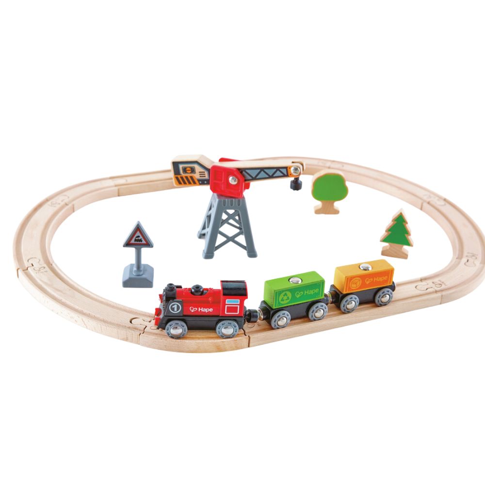 Hape Cargo Delivery Loop Train 3+