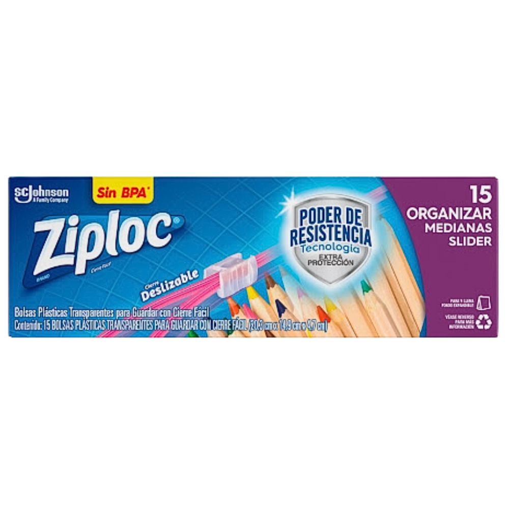 Bolsas Ziploc Organizar Mediana Slider 15und