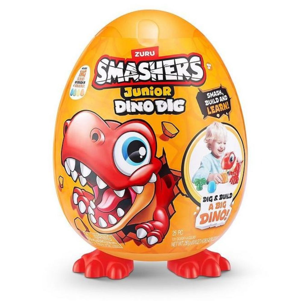 Zuru Smashers Junior Dino Dig Rojo 1kg 25pc