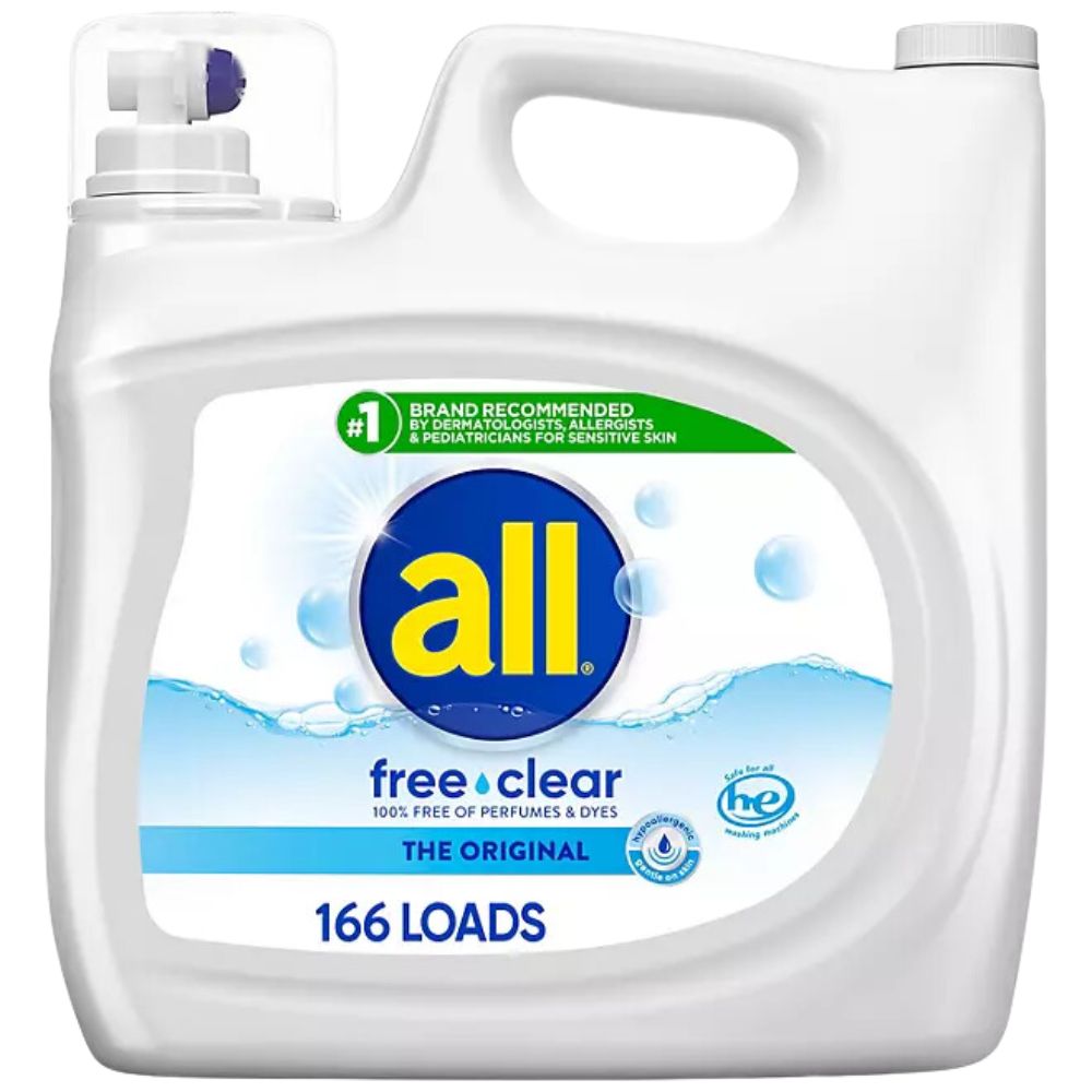 All Detergente Liquido 166 Cargas Stainlifters Free Clear 6.15 Ltros