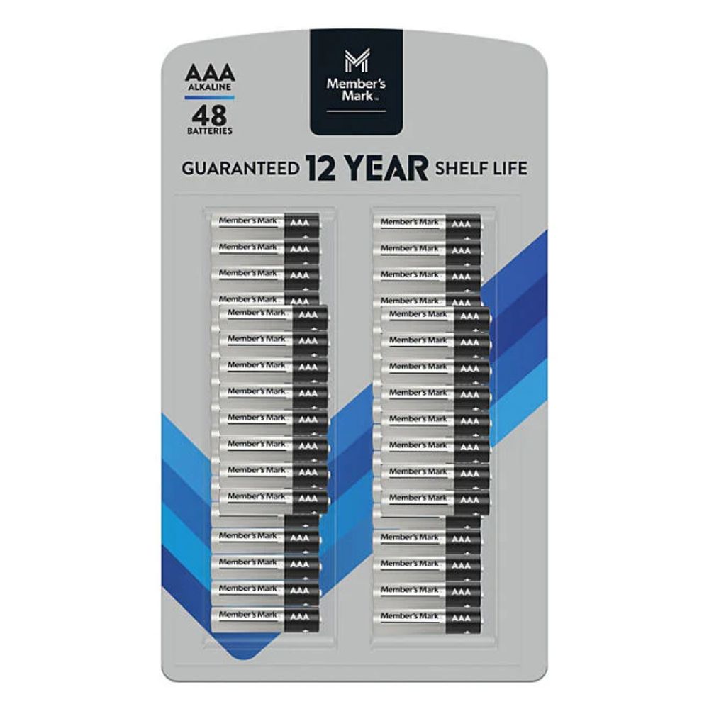 Member's Mark AAA Alkaline Batteries 48und