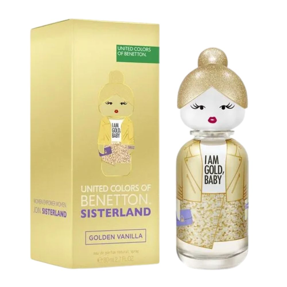 Benetton United Color Sisterland Golden Vanilla Eau De Parfum For Woman 80ml