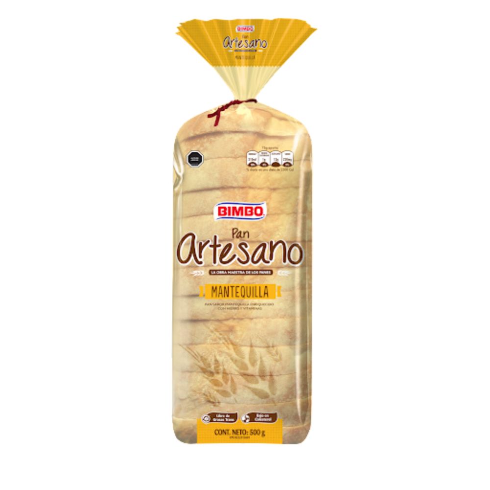 Pan Artesano Bimbo Mantequilla 500 gr
